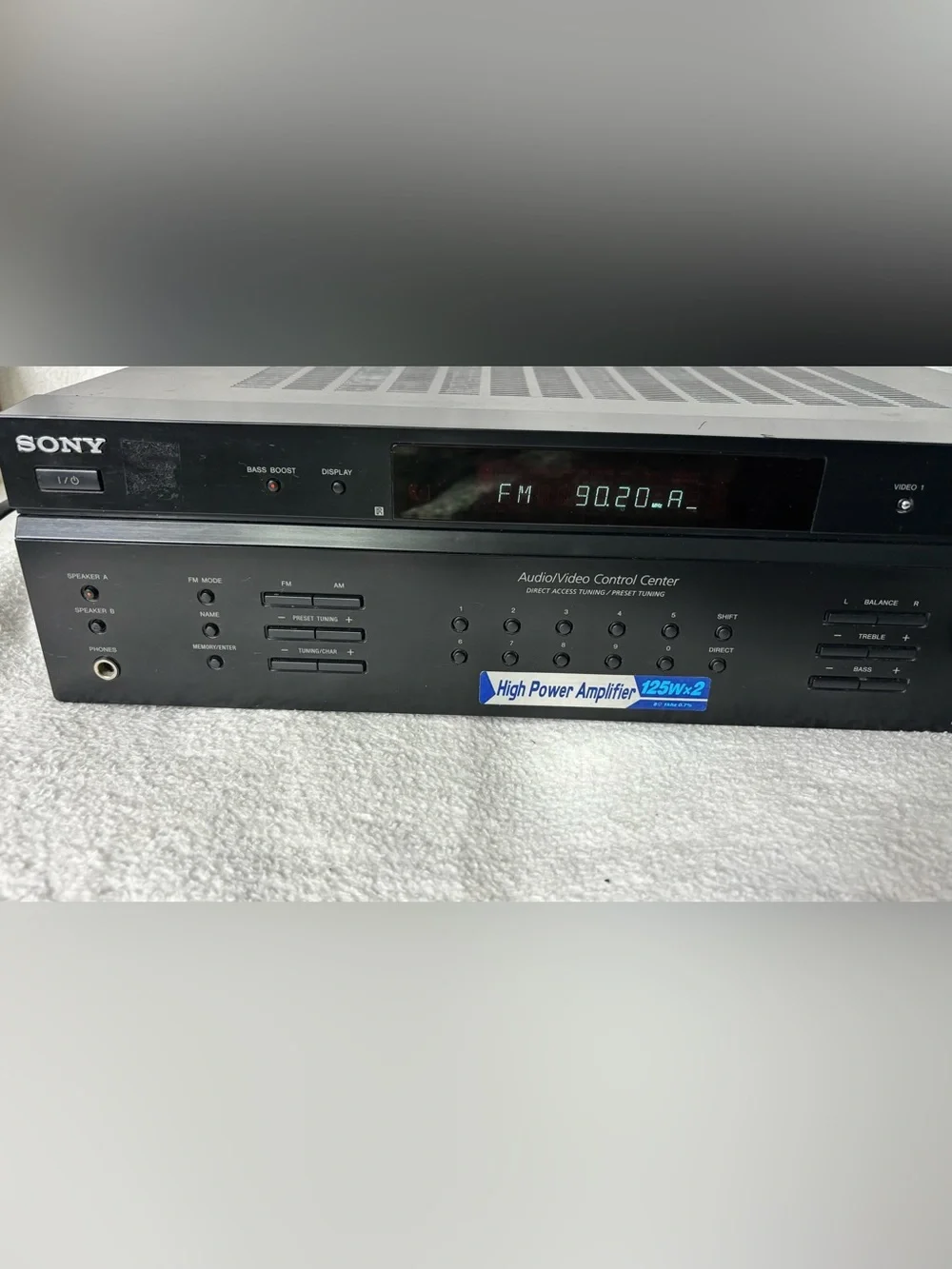 Sony Black Car Audio Video Amplifier Receiver